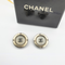 Knopvormige Miniatuur CC Chanel Clip Oorbellen