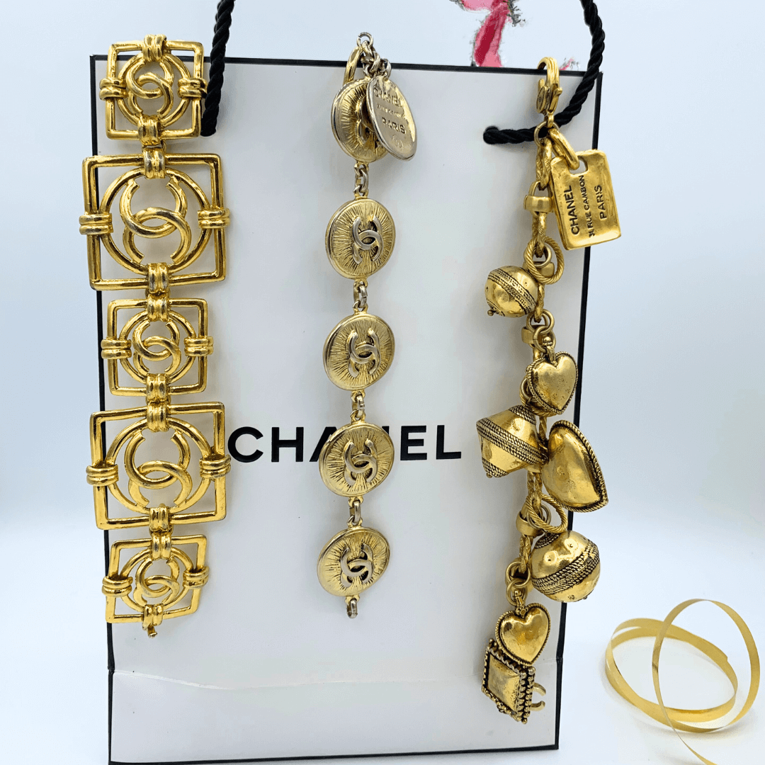 Vintage Chanel CC Charm Bracelet – view 3