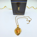 Vintage Yves Saint Laurent "Sacré-Cœur" Necklace and Brooch