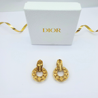Vintage Christian Dior Round Faux Pearl Clip Earrings – view 4