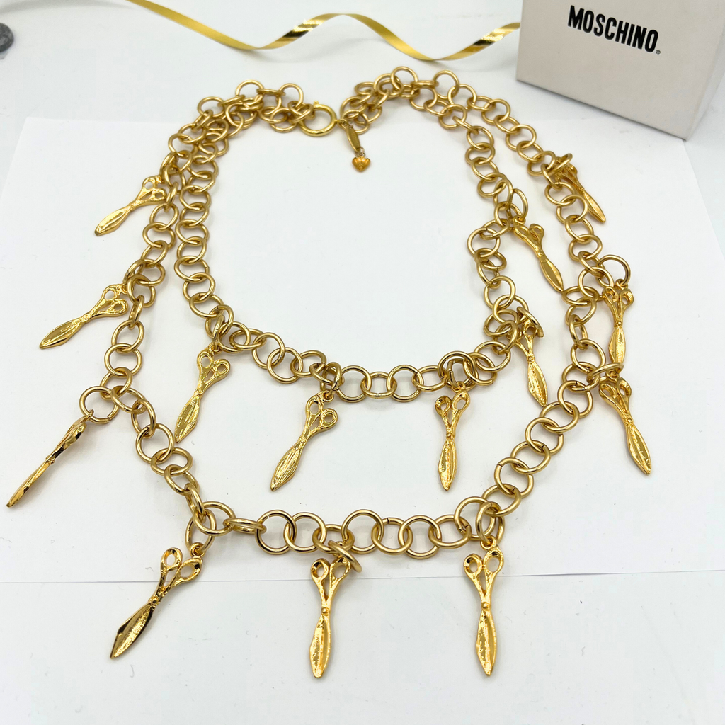 Vintage Moschino Scissors Necklace – view 2
