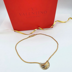 Vintage Valentino Gilt Braid Necklace