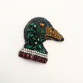 Vintage Moans Couture Crystal Duck Brooch