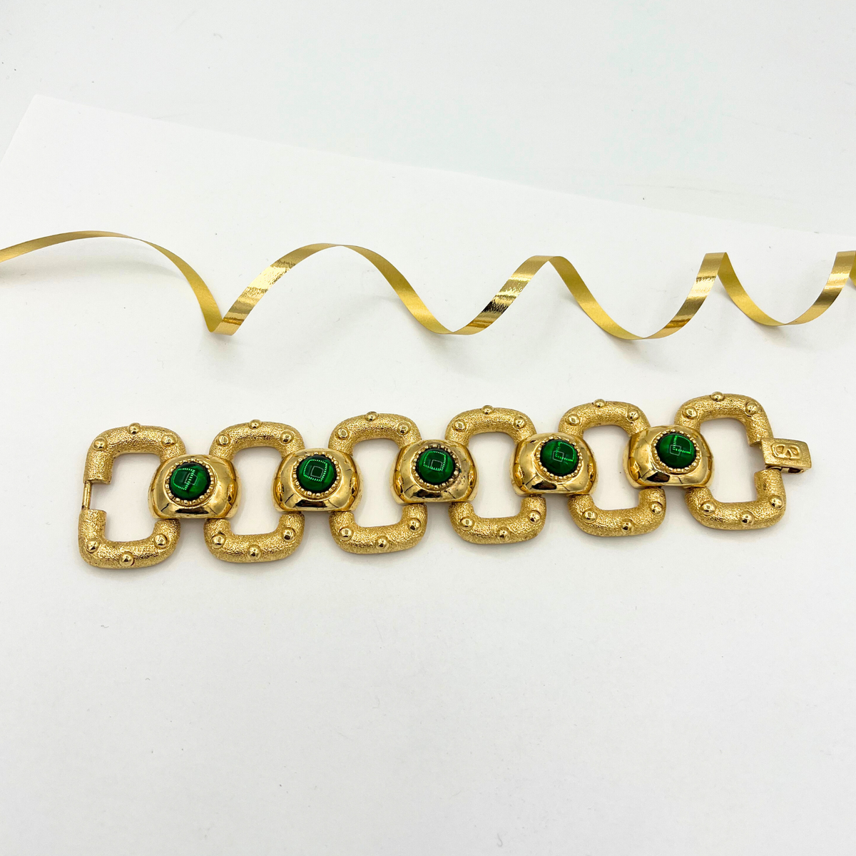 Vintage Valentino Cabochons Bracelet – view 2