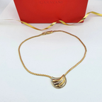 Vintage Valentino Gilt Braid Necklace – view 2