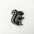 Vintage XL Moans Couture Crystal Squirrel Brooch
