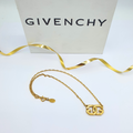 Vintage Givenchy Minimalist GG Logo Necklace