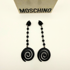 Moschino – Vintage Spiral Statement Earrings – view 3