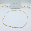 Vintage Christian Dior Fine Twisted Pearl Necklace