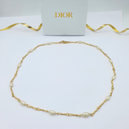 Vintage Christian Dior Fine Twisted Pearl Necklace