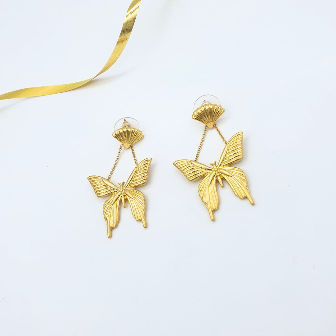 Vintage Oscar de la Renta Butterfly Earrings