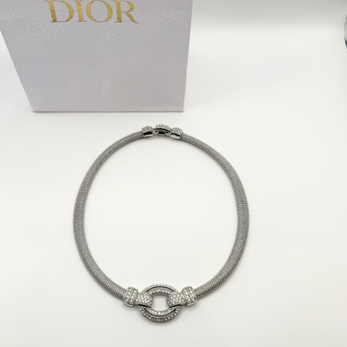 Vintage Christian Dior Crystal Pavé Collar Necklace