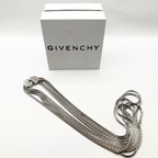 Givenchy Vintage Multi-Strand Silver Necklace