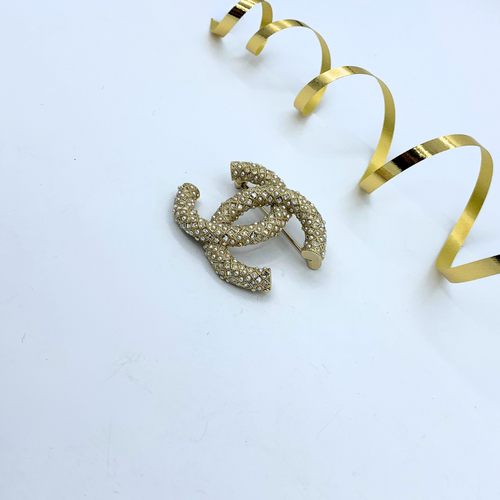 Vintage Chanel CC Brooch – view 2