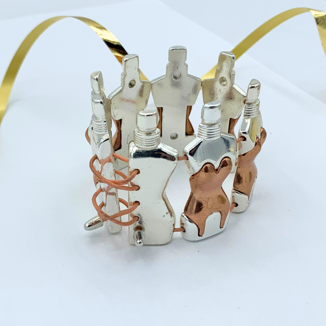 Vintage Iconic Jean Paul Gaultier Miniature Mannequins Bracelet – view 2