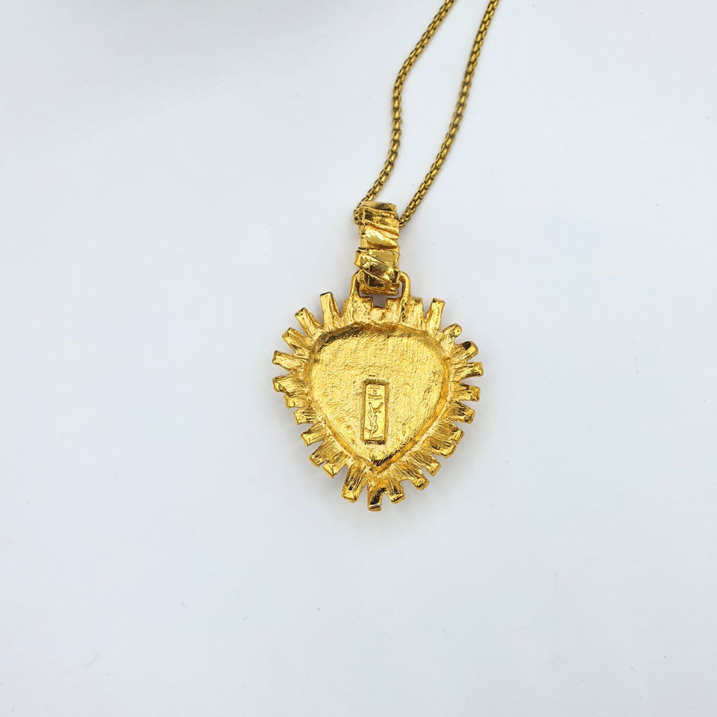 Vintage Yves Saint Laurent "Sacré-Cœur" Necklace and Brooch – view 3