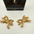 Vintage Yves Saint Laurent – Bow Earrings, circa 1980s – view 3