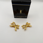 Vintage Yves Saint Laurent – Bow Earrings, circa 1980s – view 4
