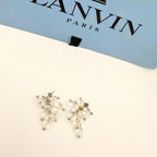 Lanvin – Vintage Transparent Flower Earrings