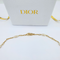 Christian Dior Fijne Gedraaide Parel Ketting