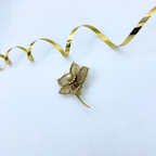 Vintage Marcel Boucher Symmetrical Filigree Flower Brooch – view 2