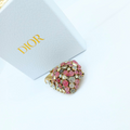 Vintage Christian Dior Draped Plume Crystal Brooch 1963