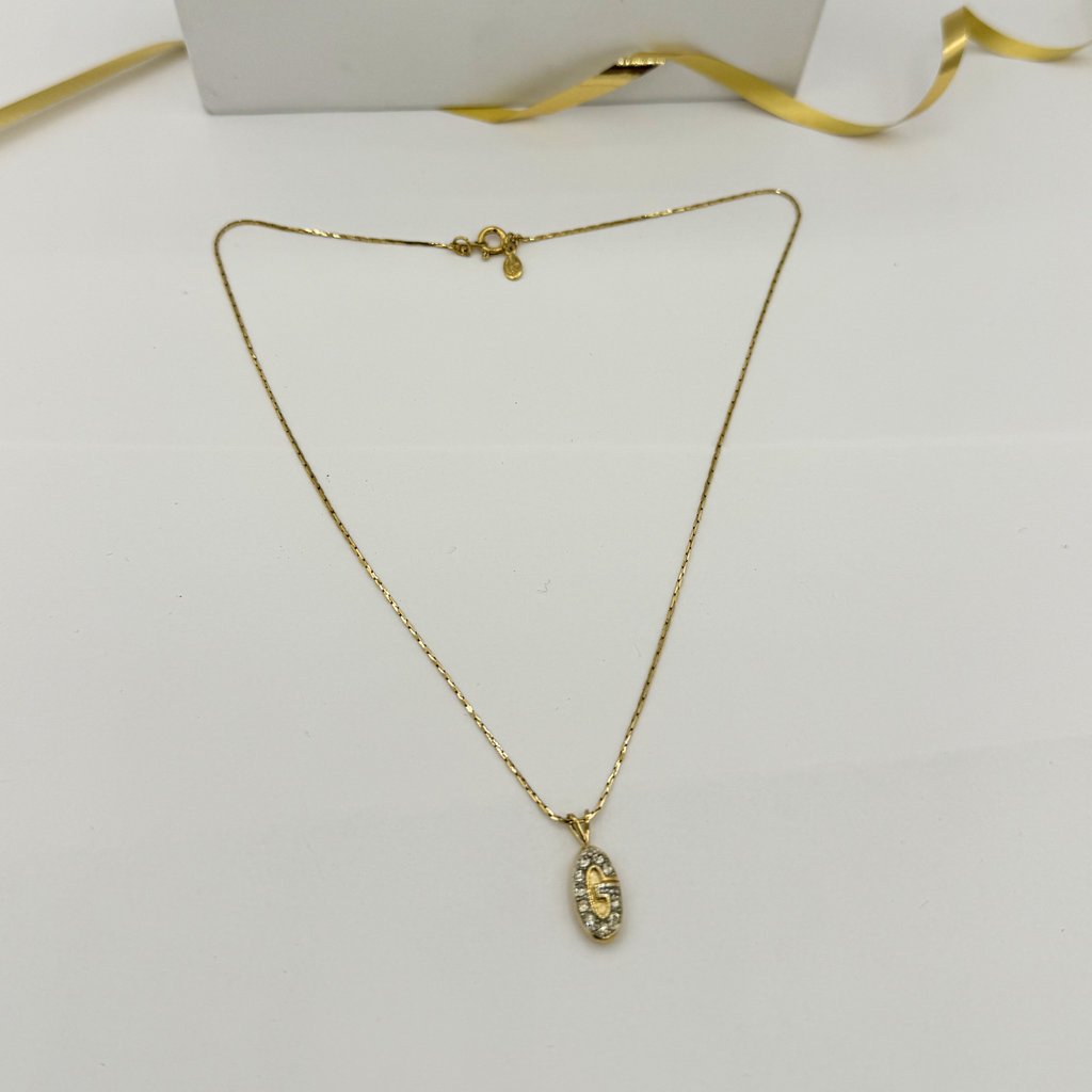 Vintage Givenchy G Necklace – view 2