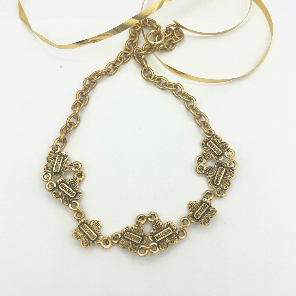 Vintage Moschino Turquoise Stones Necklace – view 3