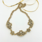 Vintage Moschino Turquoise Stones Necklace – view 3
