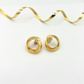 Vintage Round Stud Earrings