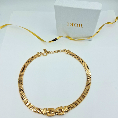 Vintage Christian Dior Geometric Necklace – view 2