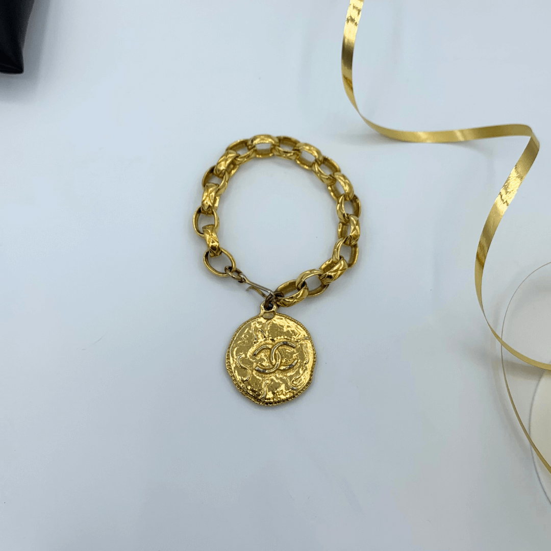 Vintage Chanel CC Charm Bracelet – view 3