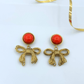 Moschino Statement Bow Clip Earrings