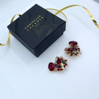 Vintage Christian Lacroix Baroque Glamour Crystal Earrings