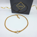 Vintage Lanvin – Chain Necklace with Rhinestone Detail