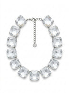 Vintage Moschino Crystal Statement Necklace