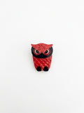 Vintage Lea Stein Owl Brooch in Rhodoid