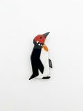 Vintage Lea Stein Penguin Brooch in Rhodoid