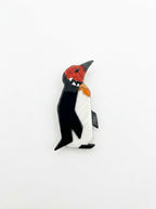 Vintage Lea Stein Penguin Brooch in Rhodoid