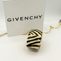 Vintage Givenchy Abstract Zebra Pattern Cuff Bracelet