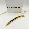Vintage Givenchy Chain Bracelet Black Enamel