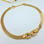 Vintage Christian Dior Geometric Necklace – view 3