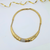 Pierre Cardin Modernistische Goudkleurige Vintage Ketting