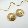 Vintage Givenchy Clip Faux Pearl Earrings