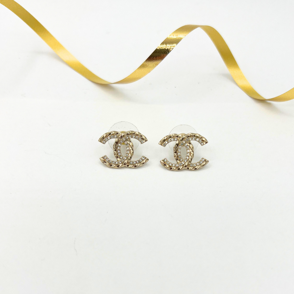 Vintage Chanel CC Logo Earrings