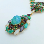 Vintage Spectacular Christian Dior Necklace with Floral Elements 1958 (by Yves Saint Laurent) – view 3