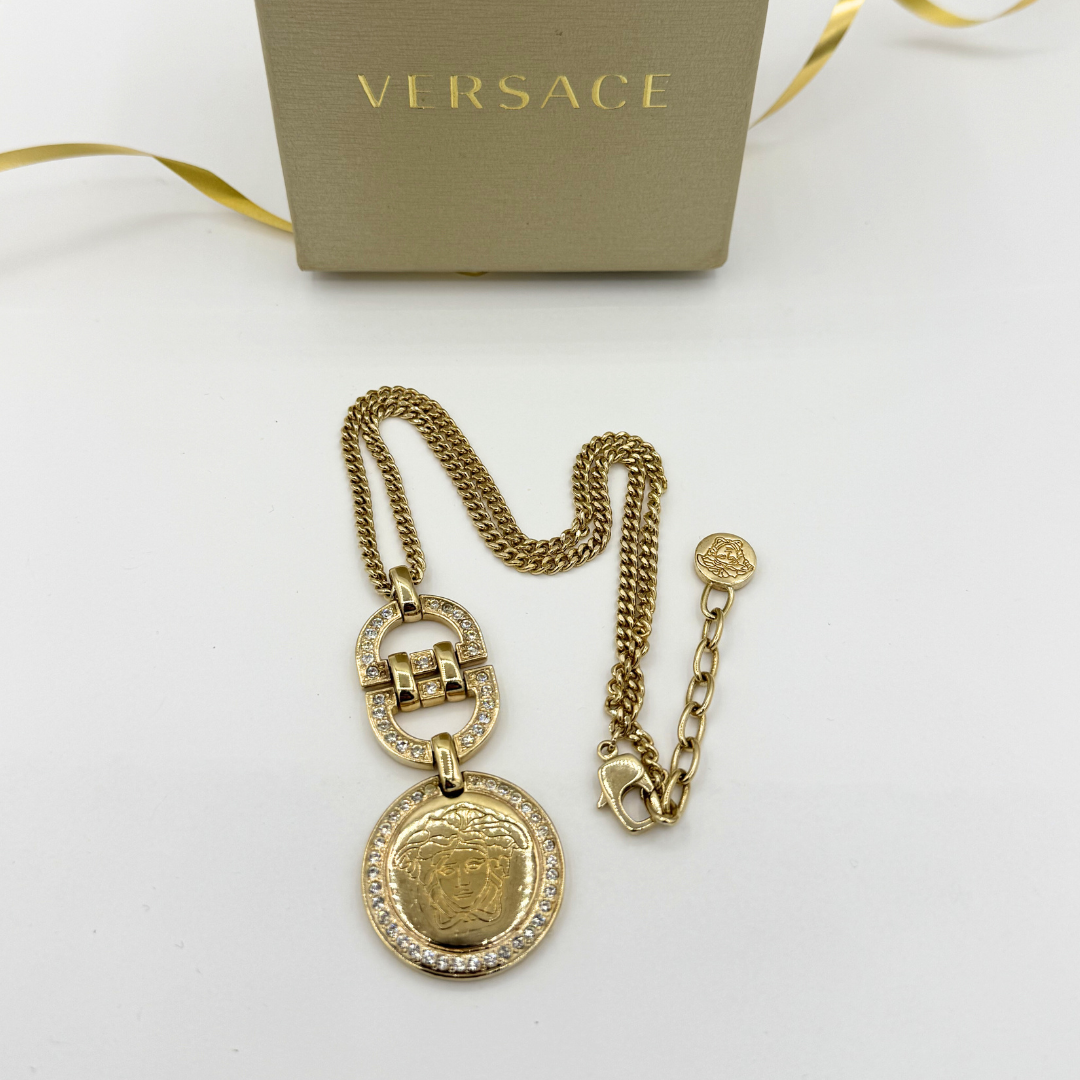 Vintage Versace Medusa Necklace – view 2