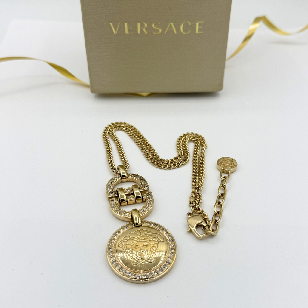 Vintage Versace Medusa Necklace – view 3
