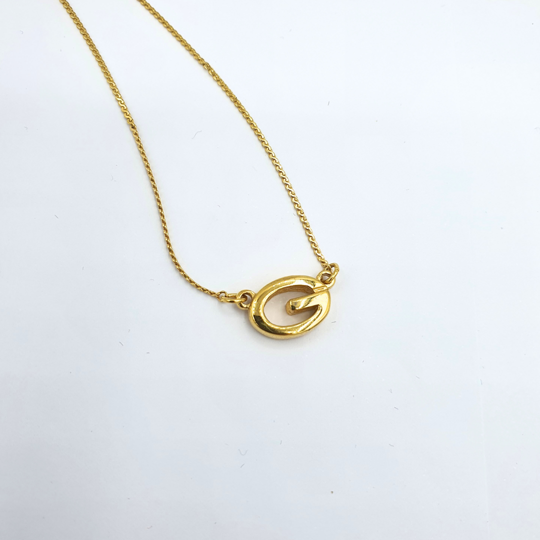 Vintage Givenchy G Pendant Necklace – view 2