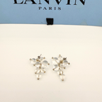 Lanvin – Vintage Transparent Flower Earrings – view 4